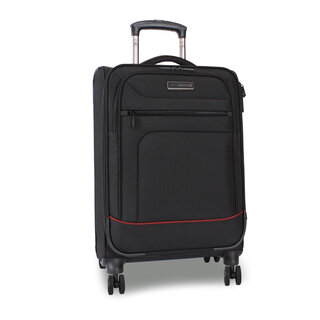 Малый чемодан под ручную кладь Swissbrand Alford на 43/47 л весом 2,7 кг и отделом под ноутбук Черный